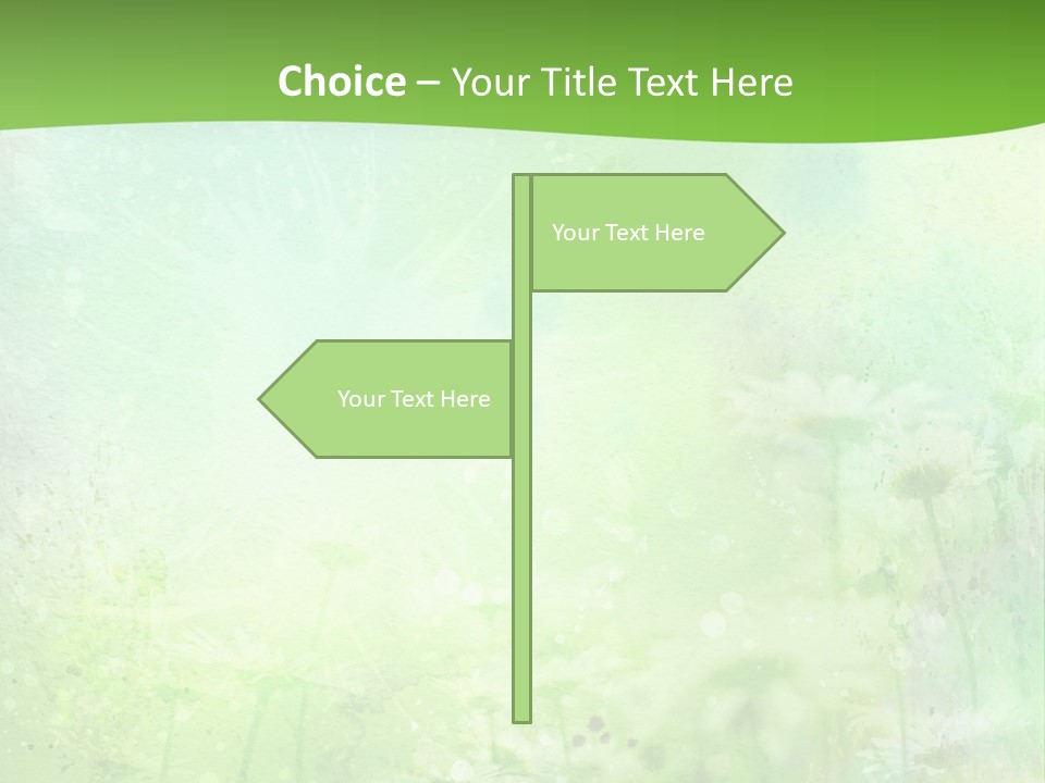 Foliage Blue Wallpaper PowerPoint Template