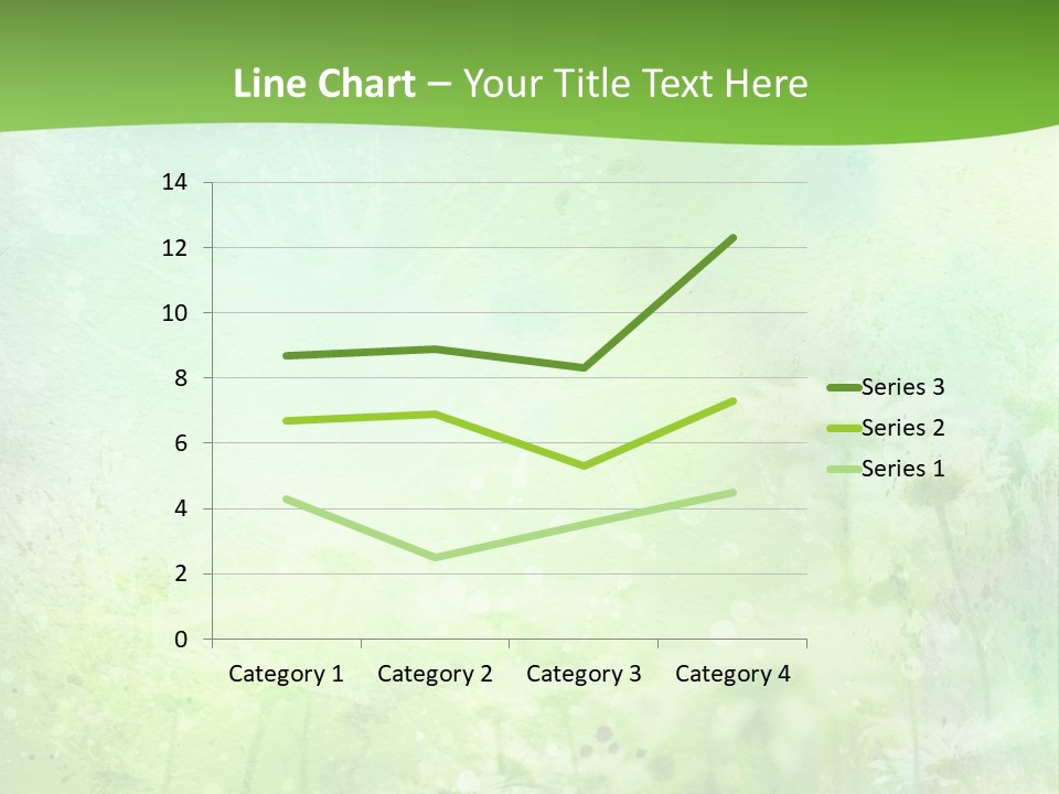 Foliage Blue Wallpaper PowerPoint Template