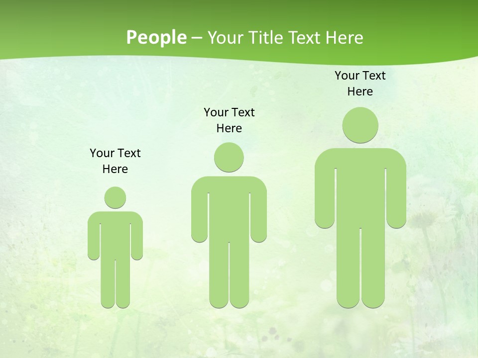 Foliage Blue Wallpaper PowerPoint Template