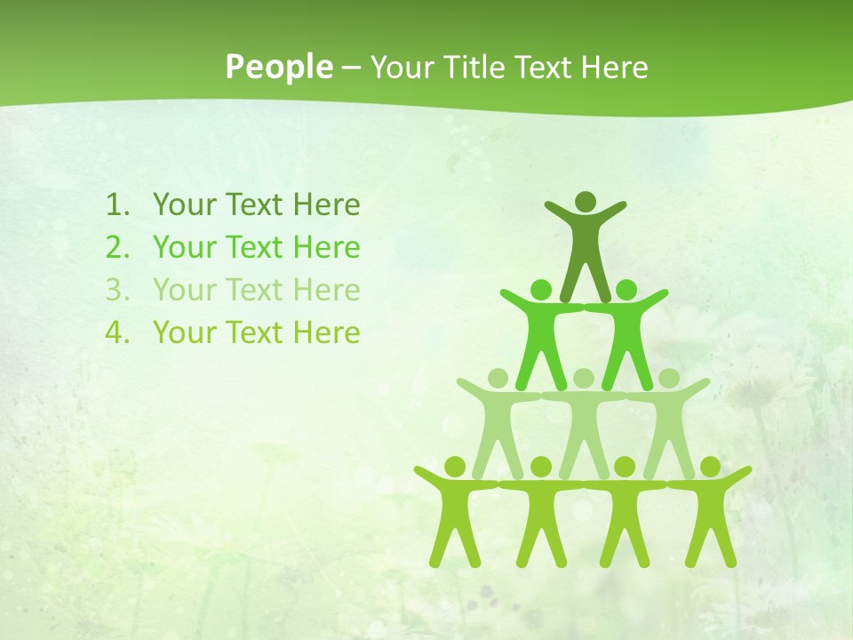 Foliage Blue Wallpaper PowerPoint Template