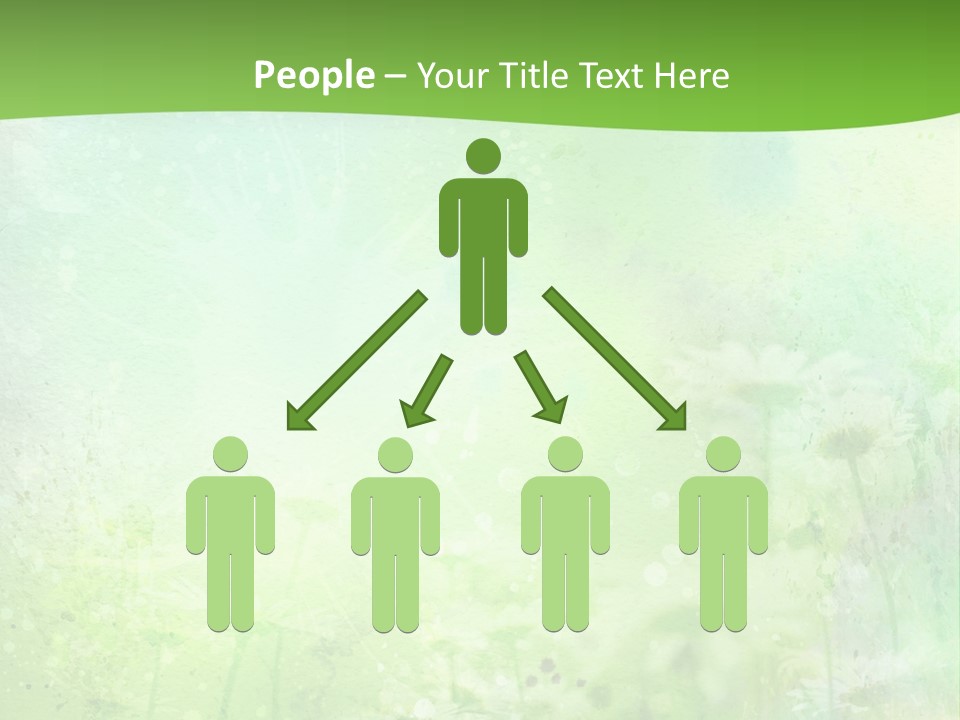 Foliage Blue Wallpaper PowerPoint Template