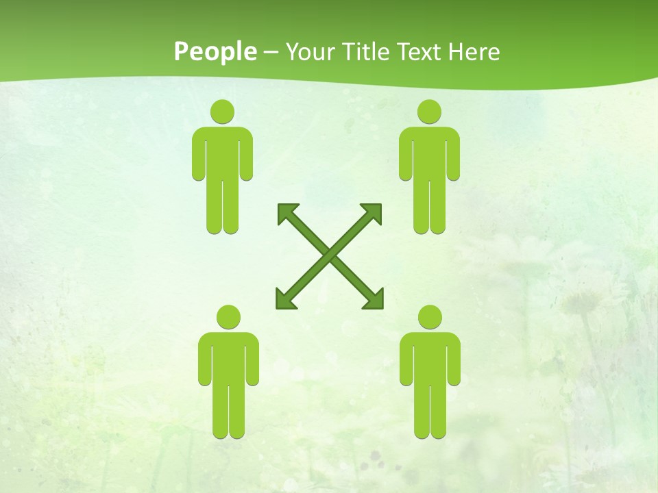 Foliage Blue Wallpaper PowerPoint Template