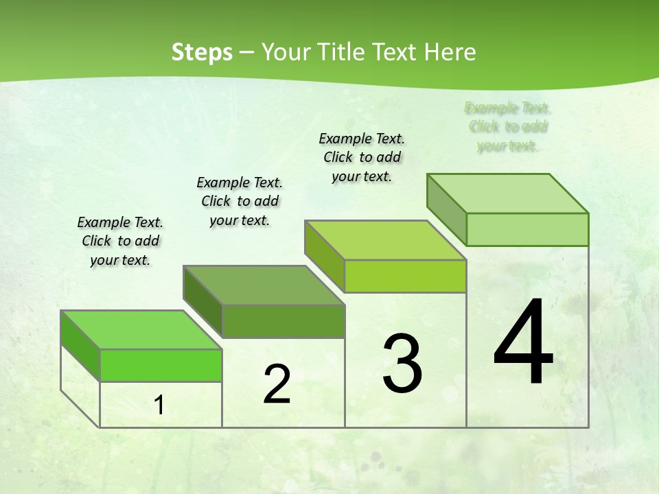 Foliage Blue Wallpaper PowerPoint Template