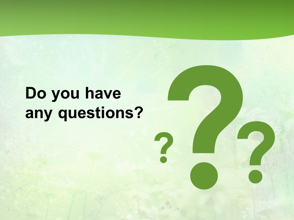 Foliage Blue Wallpaper PowerPoint Template