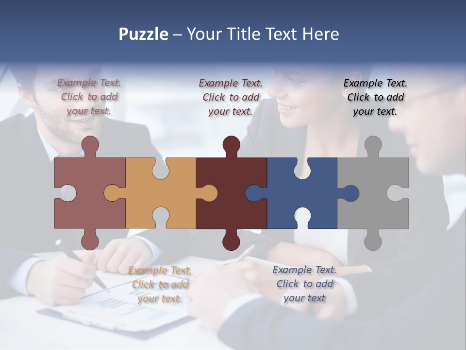 White Male Brainstorm PowerPoint Template