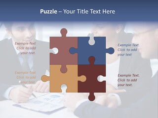 White Male Brainstorm PowerPoint Template