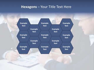 White Male Brainstorm PowerPoint Template