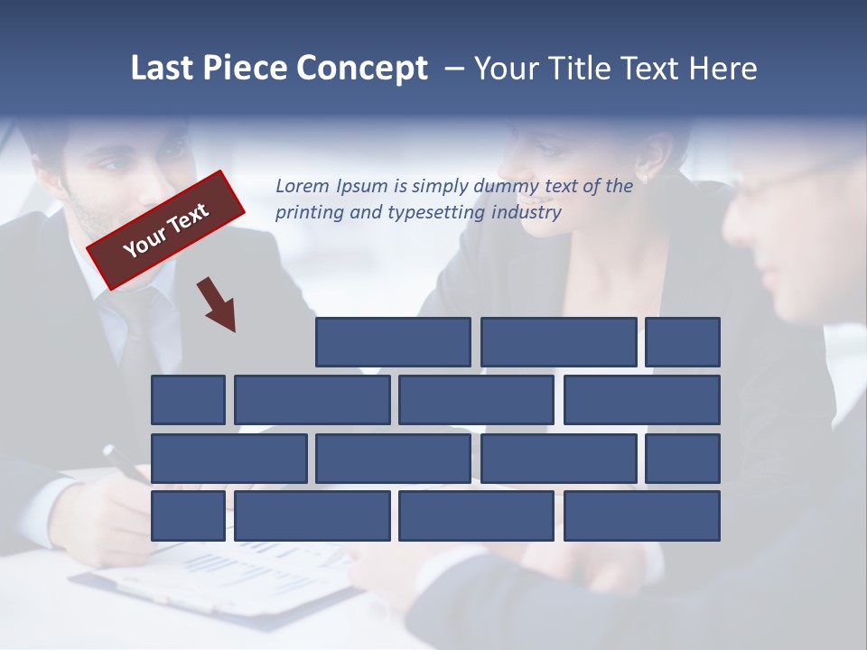 White Male Brainstorm PowerPoint Template