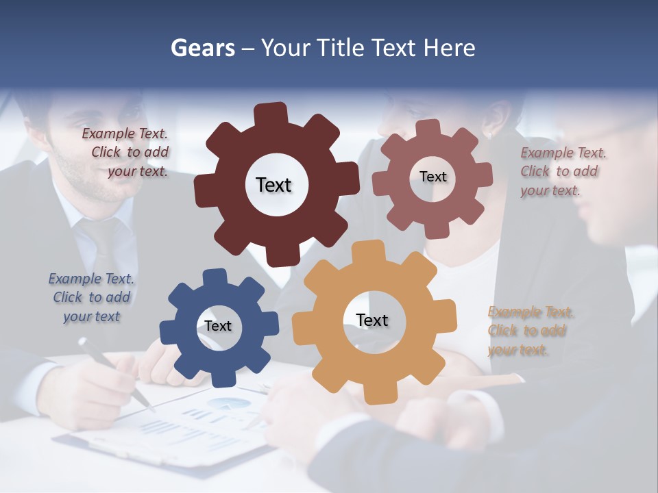 White Male Brainstorm PowerPoint Template