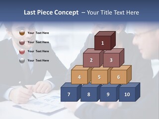 White Male Brainstorm PowerPoint Template