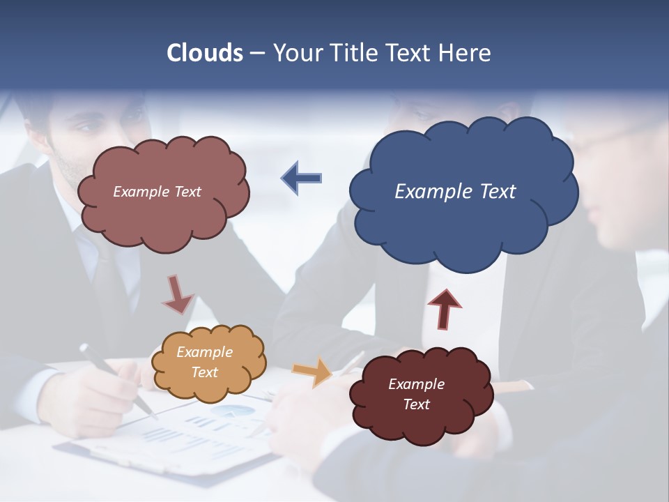 White Male Brainstorm PowerPoint Template