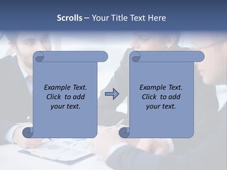White Male Brainstorm PowerPoint Template