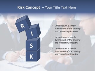 White Male Brainstorm PowerPoint Template