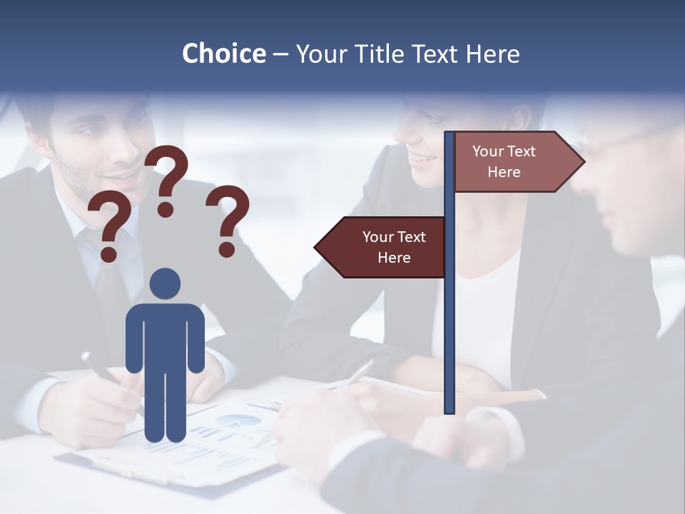 White Male Brainstorm PowerPoint Template