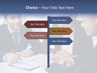 White Male Brainstorm PowerPoint Template