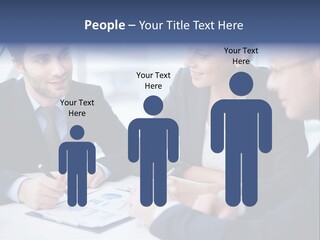 White Male Brainstorm PowerPoint Template