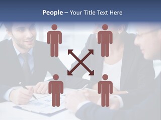 White Male Brainstorm PowerPoint Template