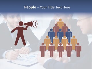 White Male Brainstorm PowerPoint Template