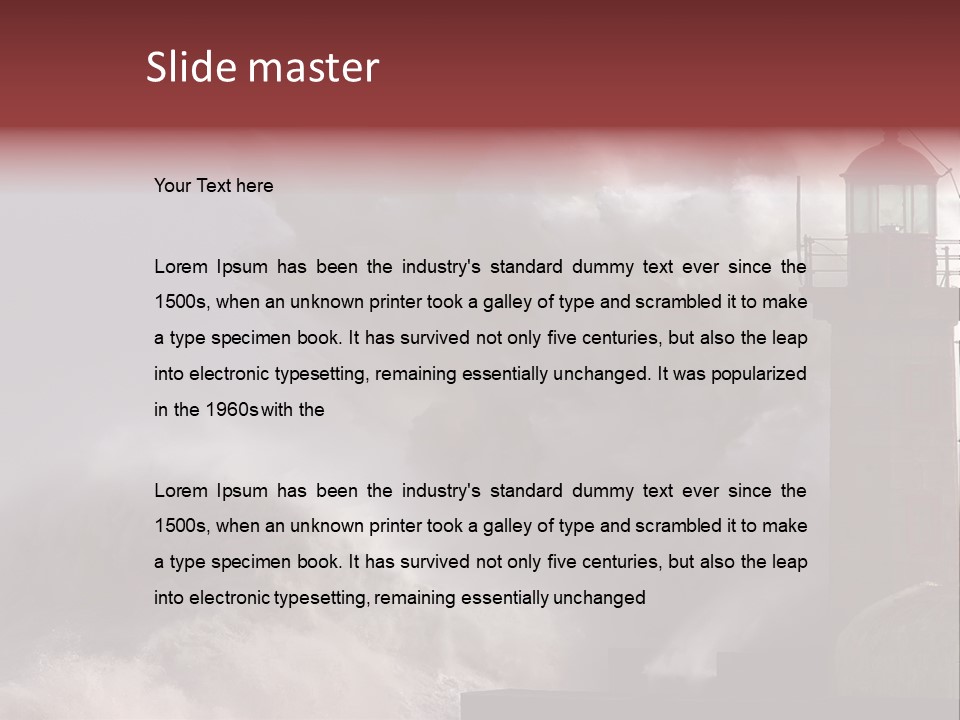 Pier Danger Outdoor PowerPoint Template