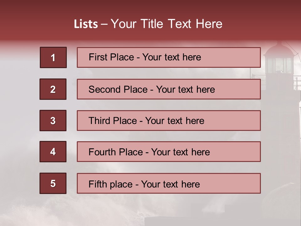Pier Danger Outdoor PowerPoint Template