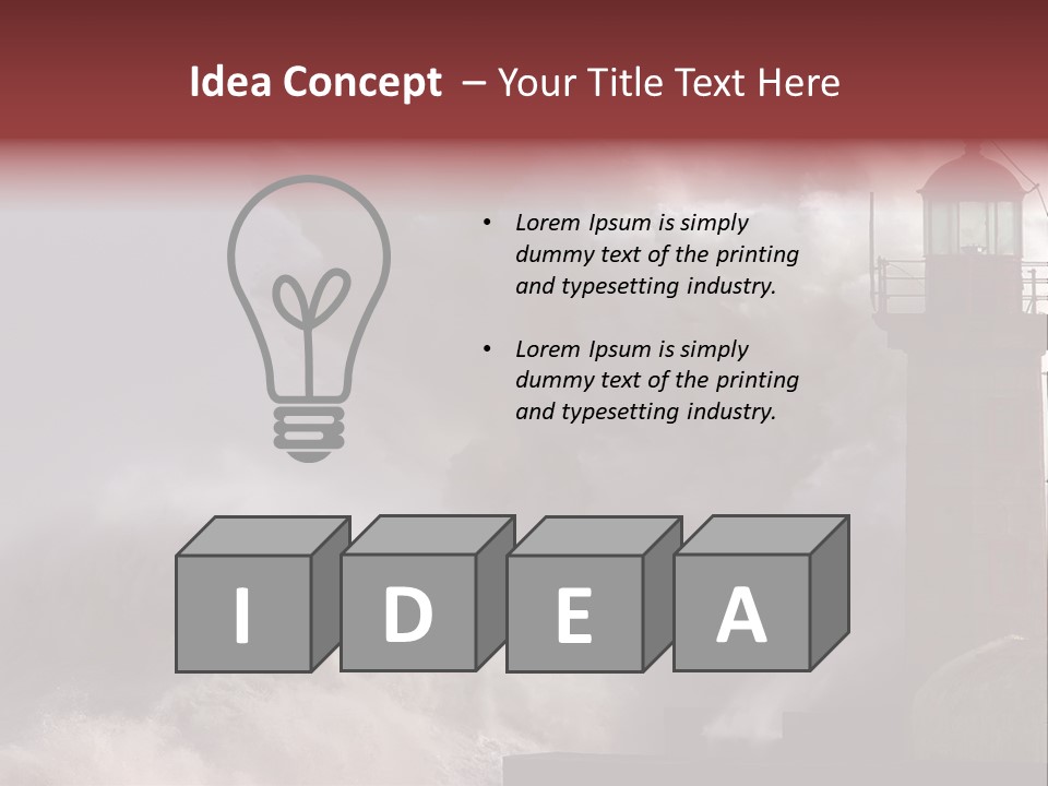 Pier Danger Outdoor PowerPoint Template