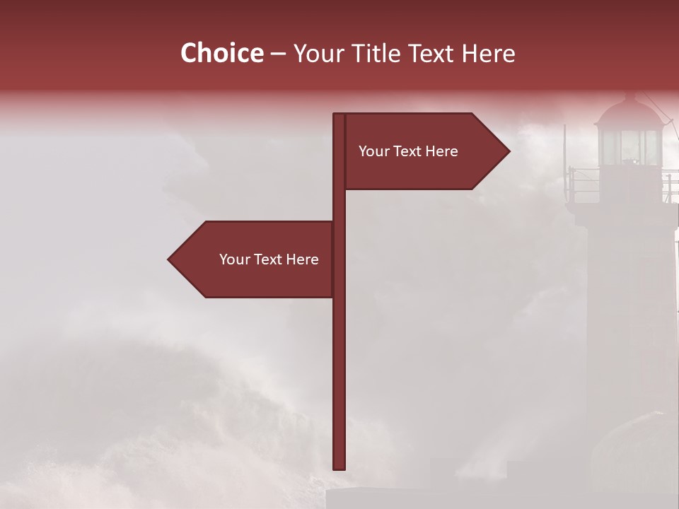 Pier Danger Outdoor PowerPoint Template