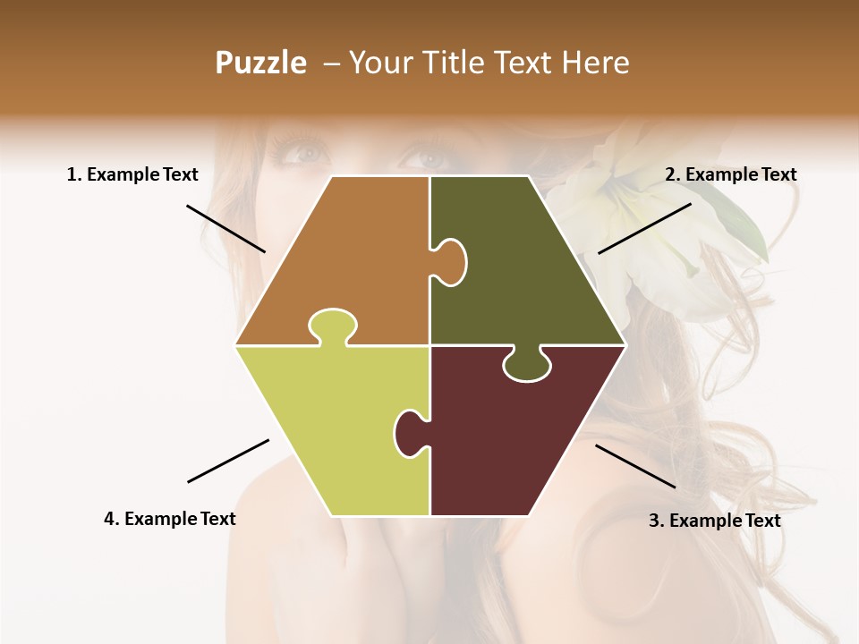 Teeth Isolated Flower PowerPoint Template