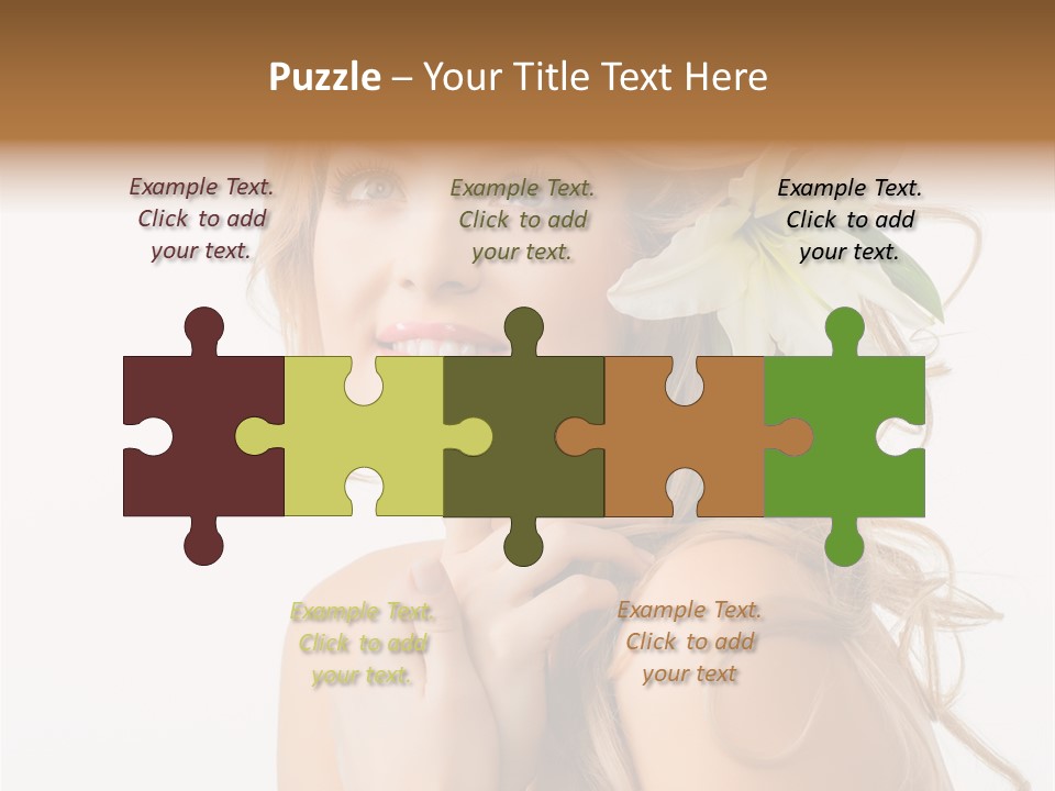 Teeth Isolated Flower PowerPoint Template