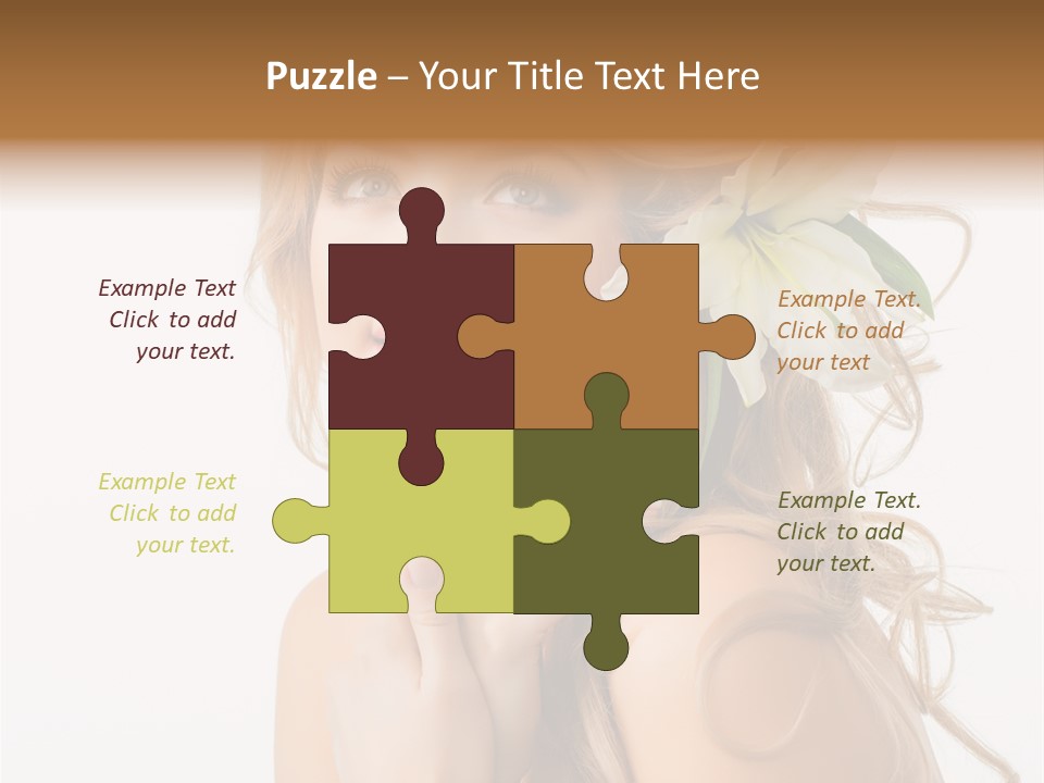 Teeth Isolated Flower PowerPoint Template