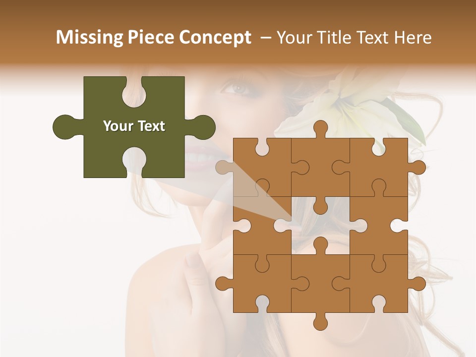 Teeth Isolated Flower PowerPoint Template