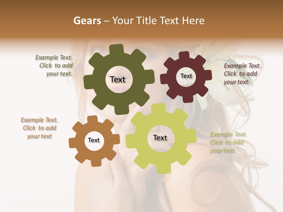 Teeth Isolated Flower PowerPoint Template