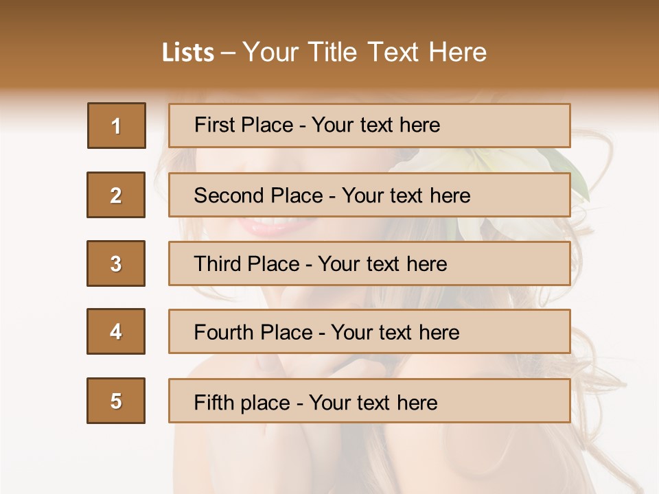 Teeth Isolated Flower PowerPoint Template