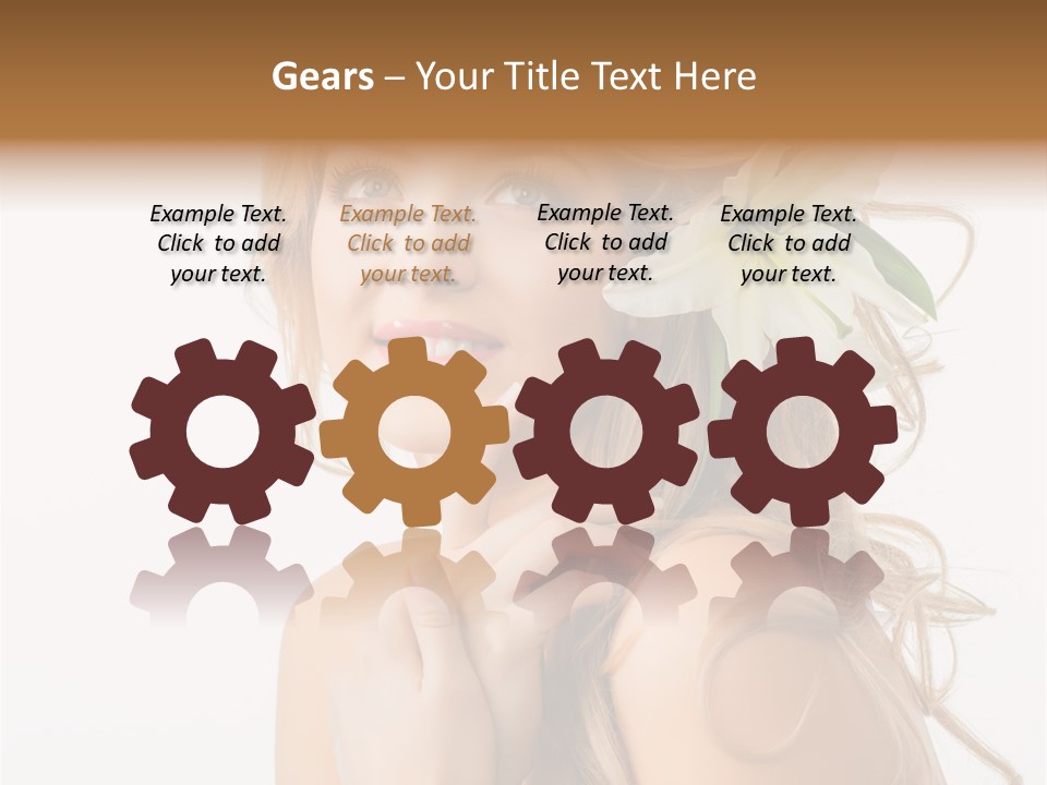 Teeth Isolated Flower PowerPoint Template