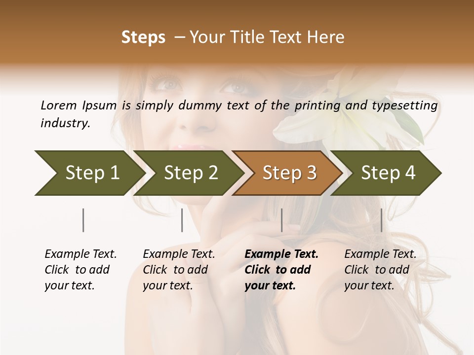 Teeth Isolated Flower PowerPoint Template