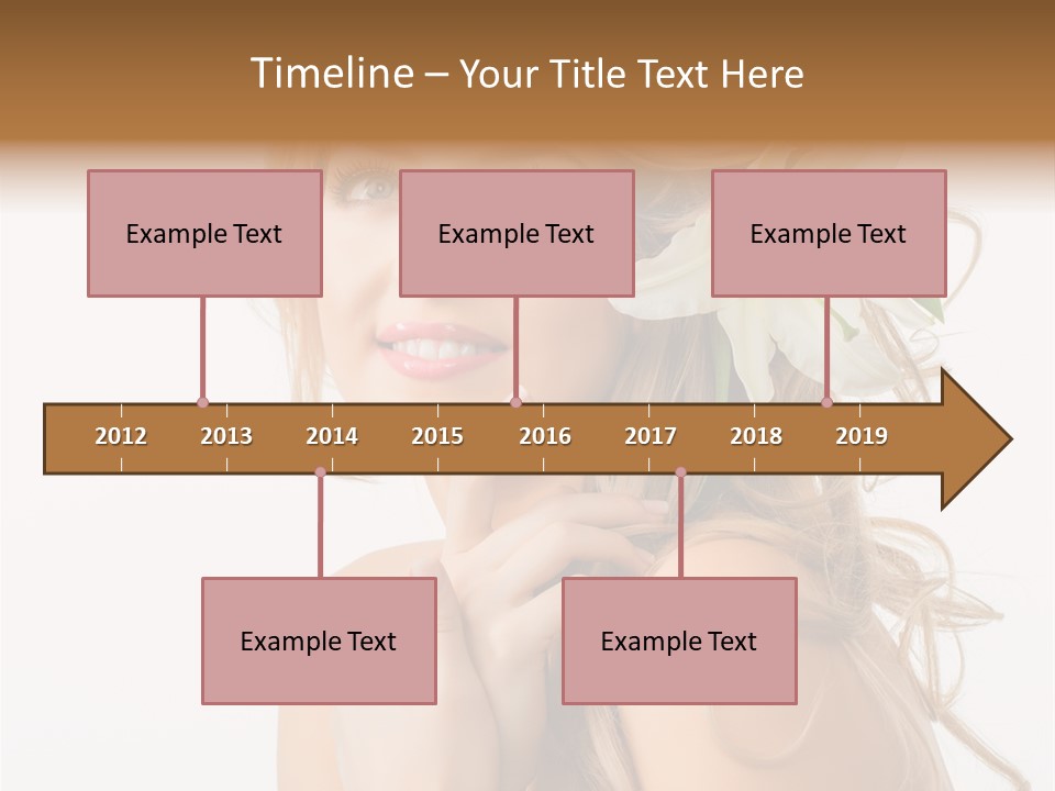 Teeth Isolated Flower PowerPoint Template