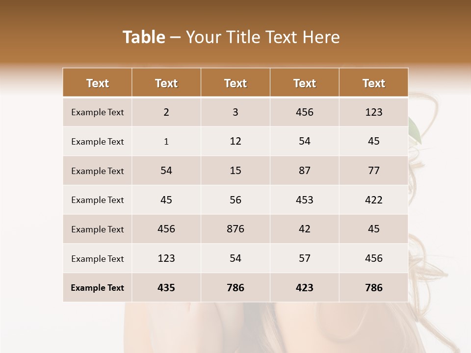 Teeth Isolated Flower PowerPoint Template