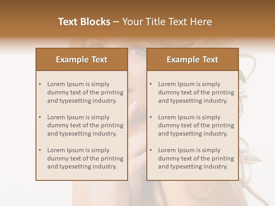 Teeth Isolated Flower PowerPoint Template