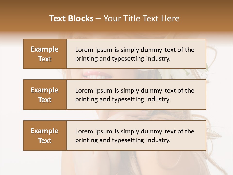 Teeth Isolated Flower PowerPoint Template