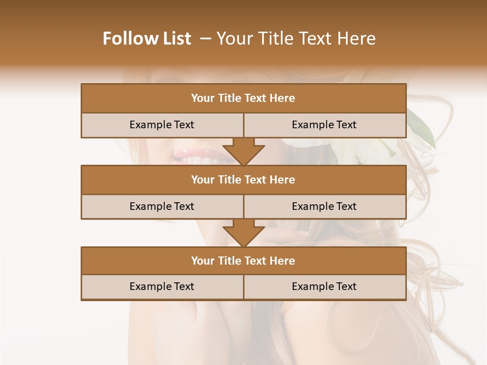 Teeth Isolated Flower PowerPoint Template
