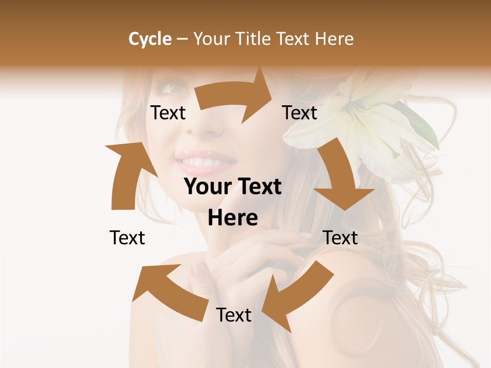 Teeth Isolated Flower PowerPoint Template