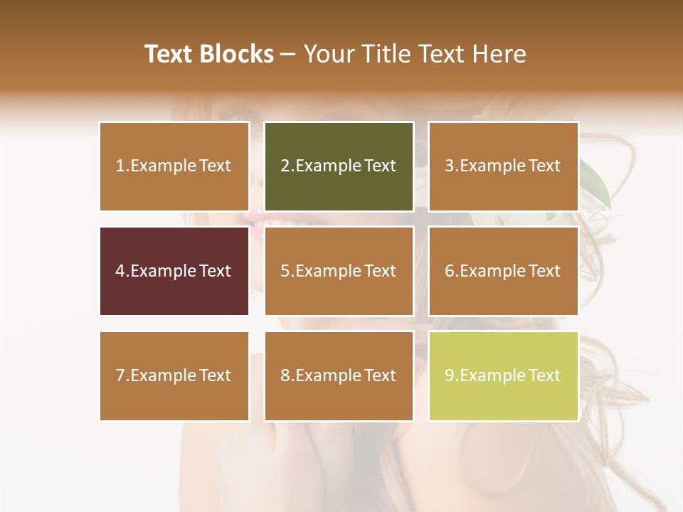 Teeth Isolated Flower PowerPoint Template