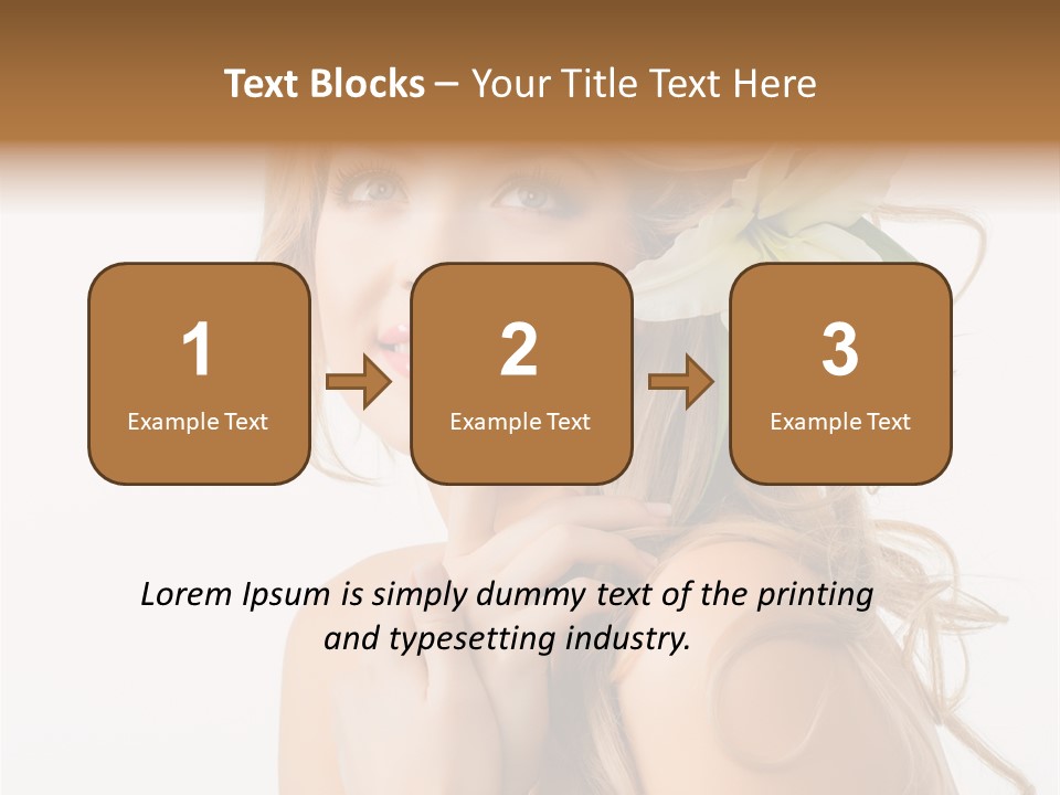 Teeth Isolated Flower PowerPoint Template