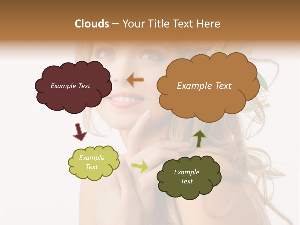 Teeth Isolated Flower PowerPoint Template