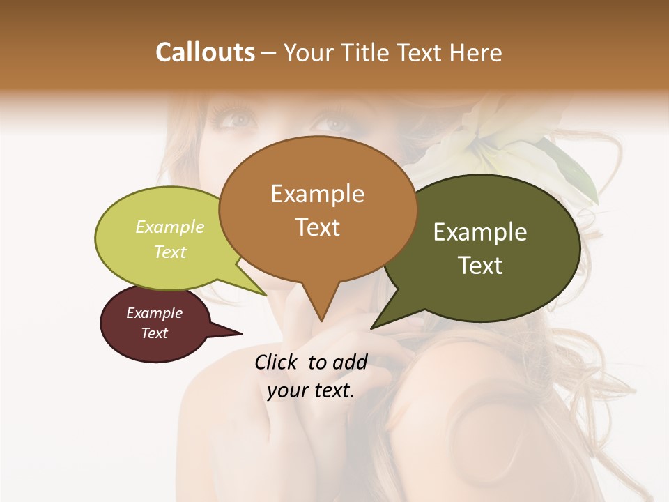 Teeth Isolated Flower PowerPoint Template