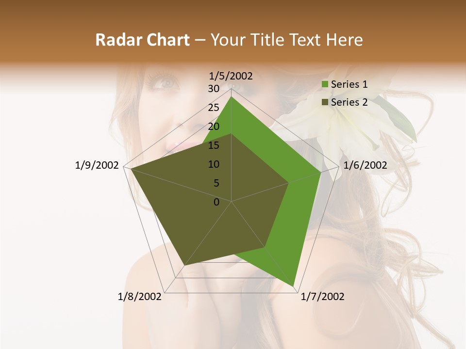 Teeth Isolated Flower PowerPoint Template