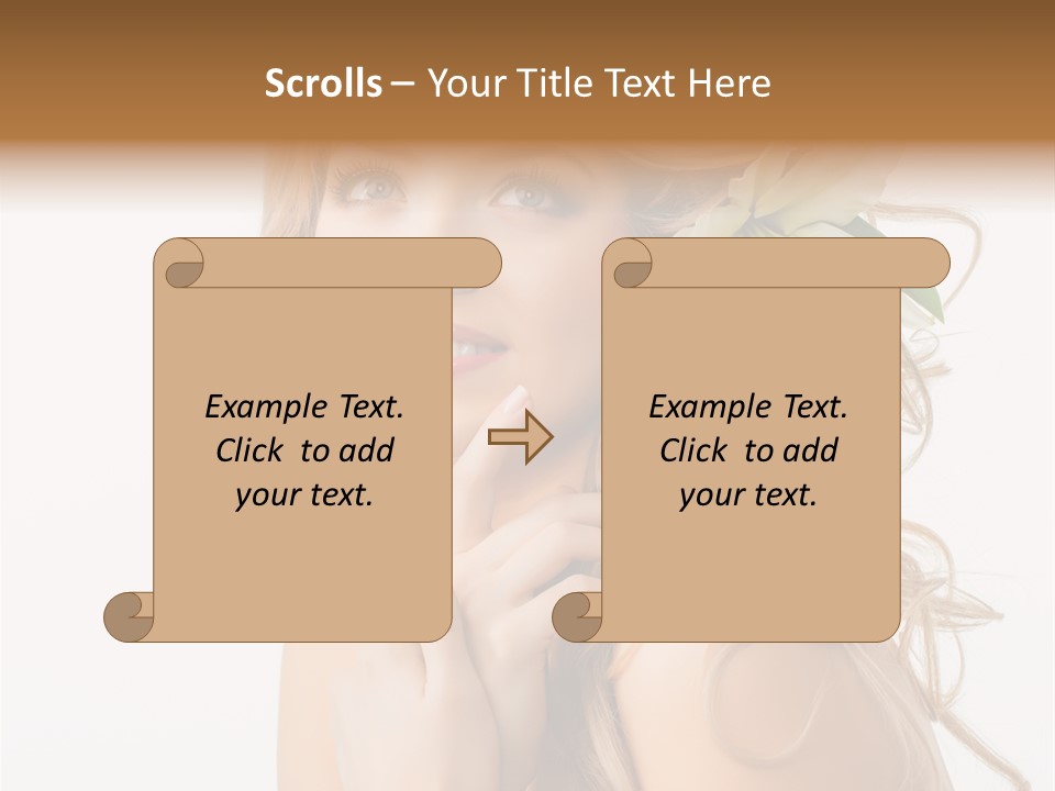 Teeth Isolated Flower PowerPoint Template