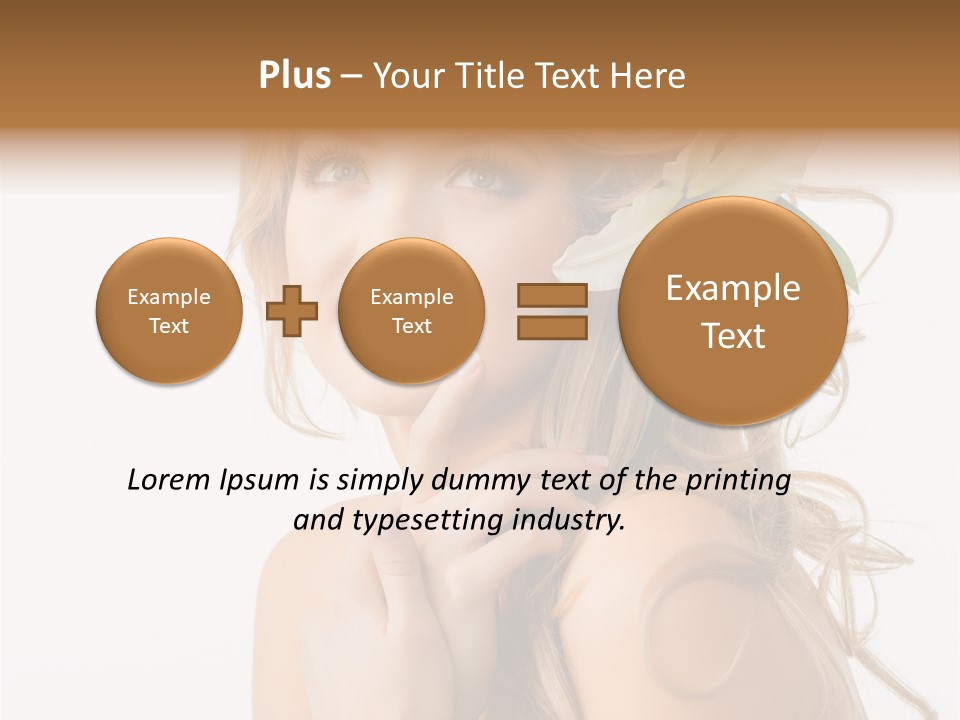 Teeth Isolated Flower PowerPoint Template