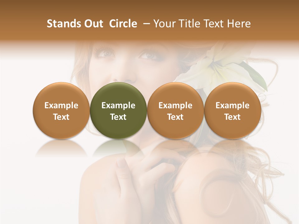 Teeth Isolated Flower PowerPoint Template