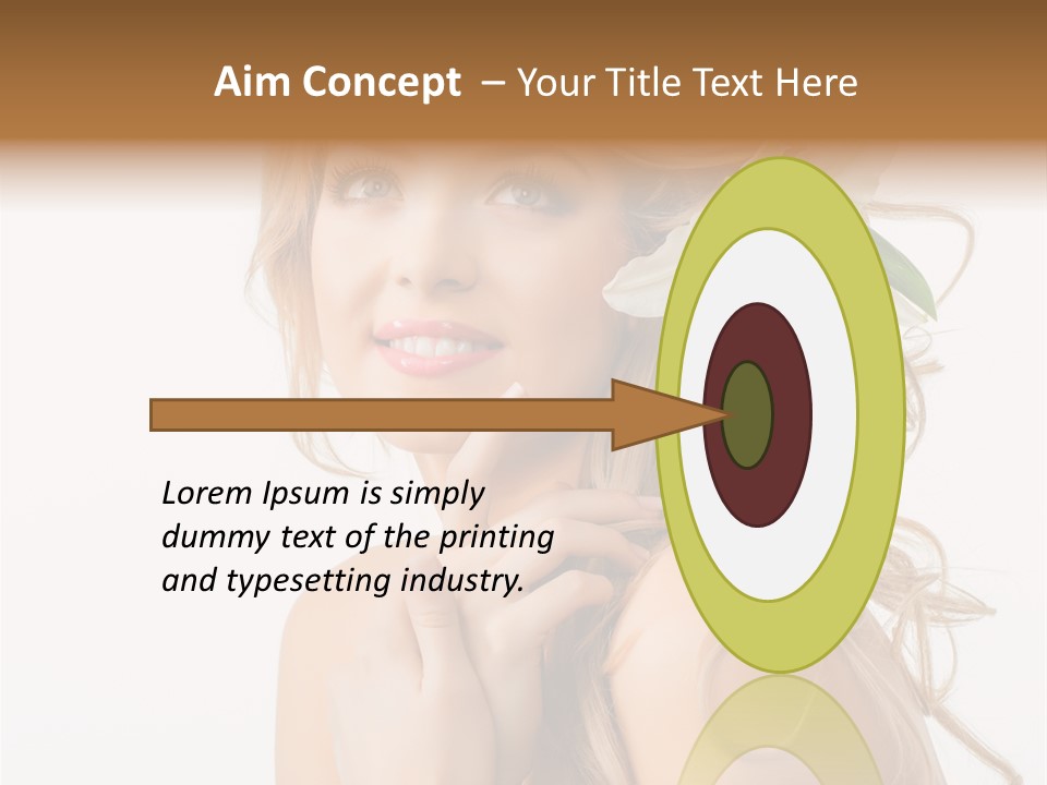 Teeth Isolated Flower PowerPoint Template