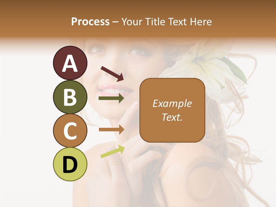 Teeth Isolated Flower PowerPoint Template